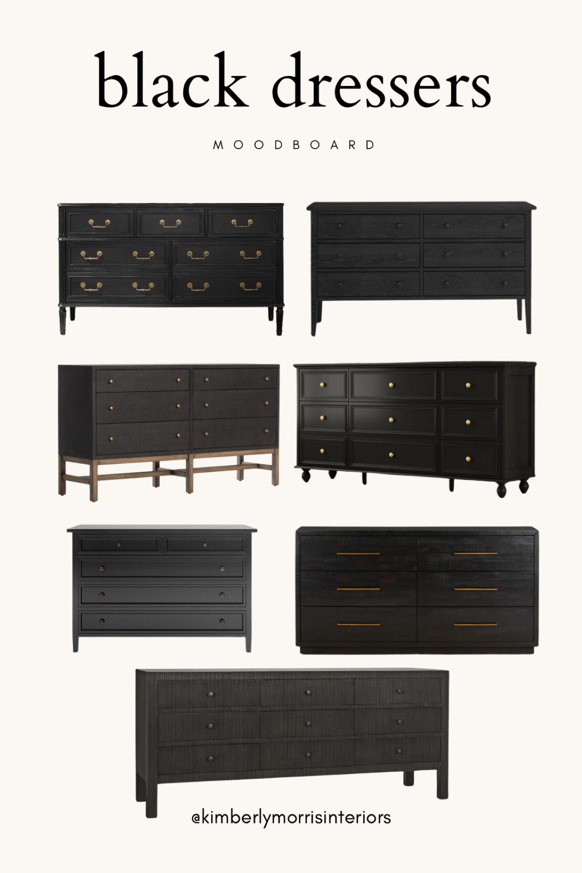 Some of the best black dressers on the market right now! 🖤

#LTKhome