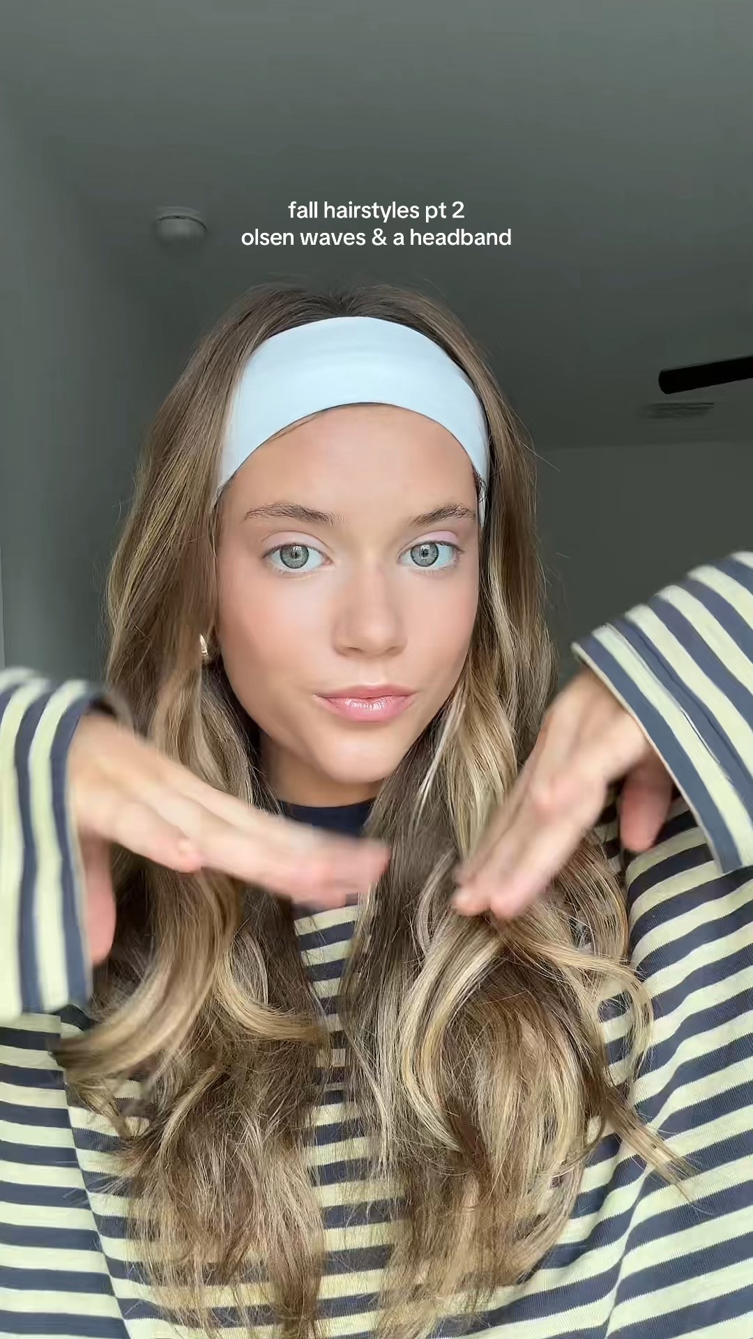 Olsen waves & headband! 