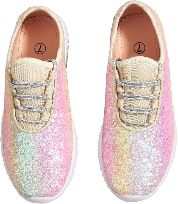 K KIP WOK Fashion Glitter Sneakers for Womens Silp On Running Shoes Lightweigt Tennis Walking Sne... | Amazon (US)