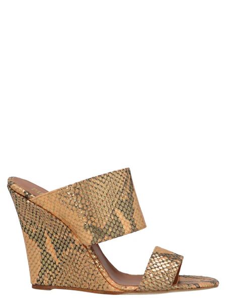 Paris Texas Embossed Wedge Mules | Cettire Global