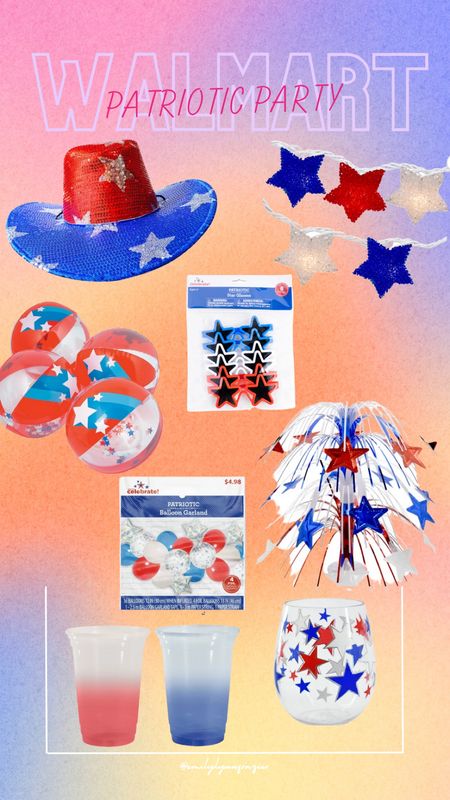 If you need some party supplies for this upcoming holiday, Walmart had you covered!! 

All the patriotic supplies you need! 

#LTKSeasonal #LTKhome #LTKFind