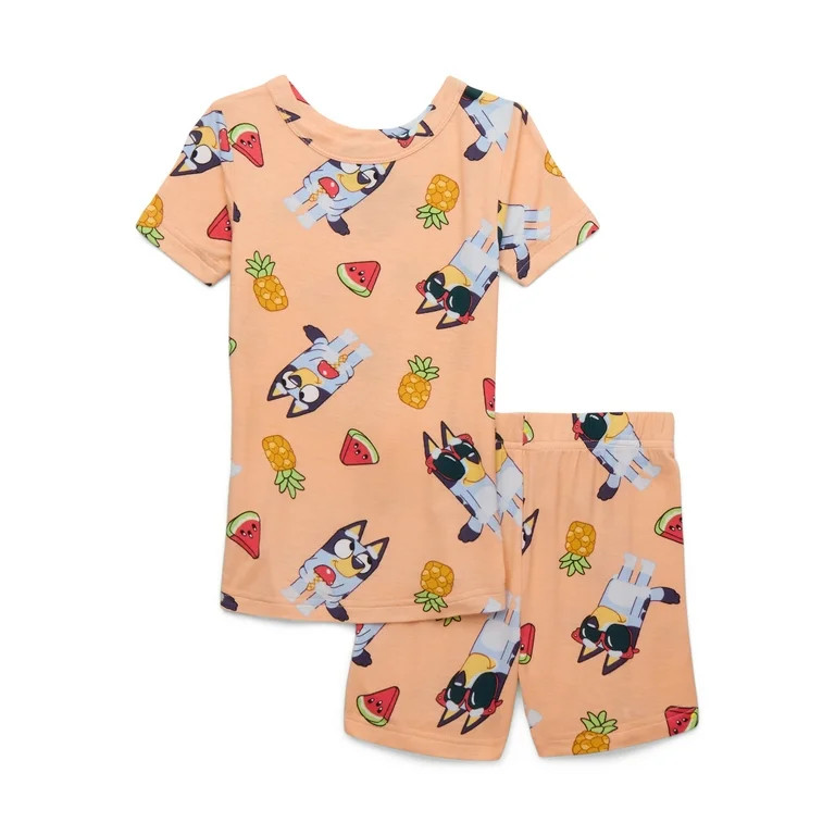 Character Toddler Tee and Shorts Viscose Pajama Set, 2-Piece, Sizes 12M-5T | Walmart (US)