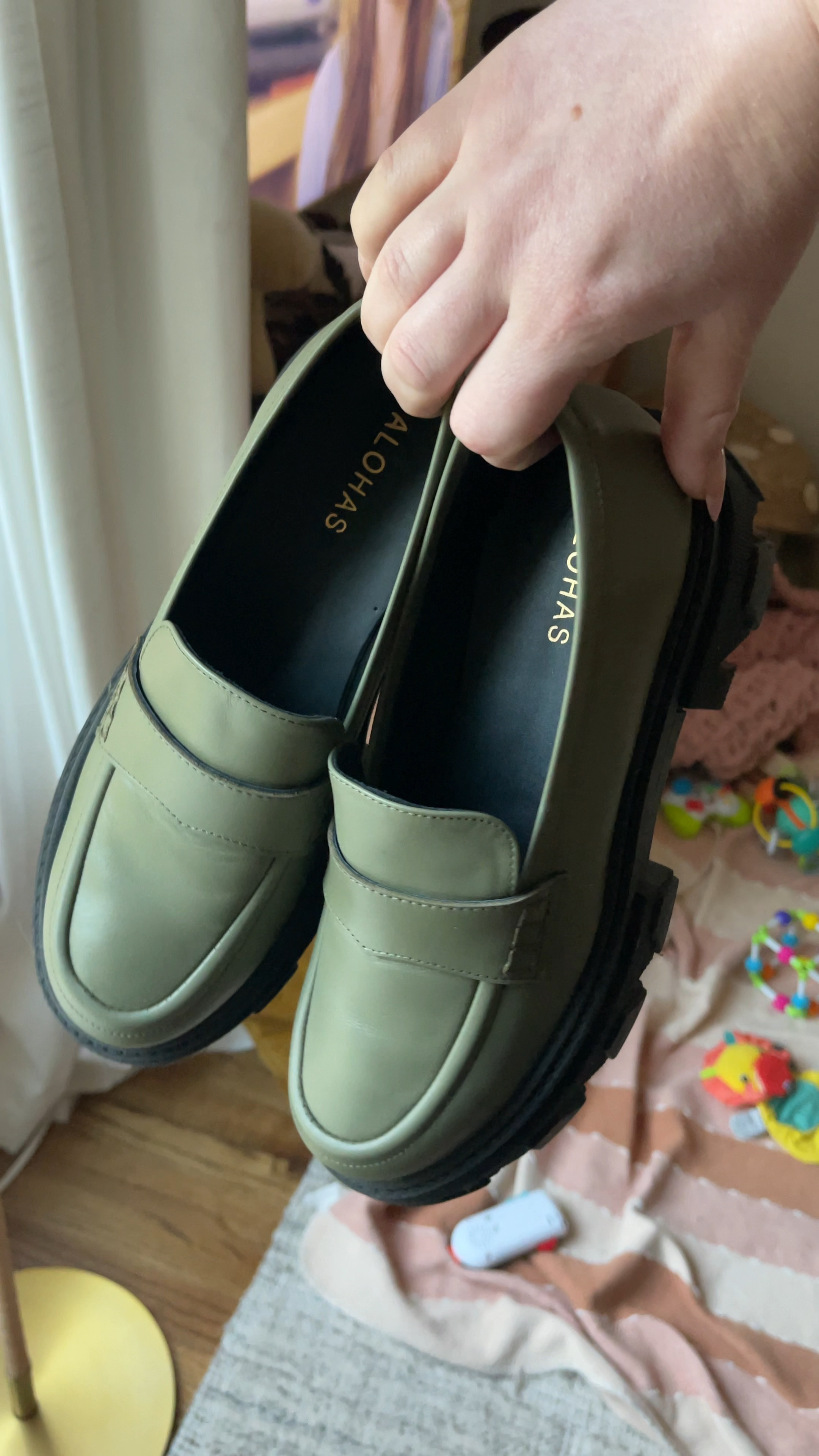 Trailblazer Green Leather Loafers curated on LTK