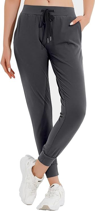 VOGUCCLO Womens Joggers Pants with Pockets Drawstring Athletic Outdoor Running Sweatpants Lounge ... | Amazon (US)