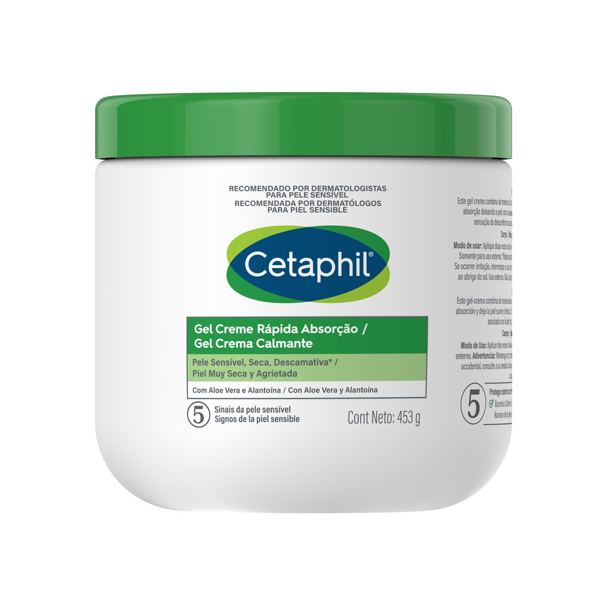 Gel Creme Calmante Cetaphil Rápida Absorção 453G | DrogaRaia (BR)