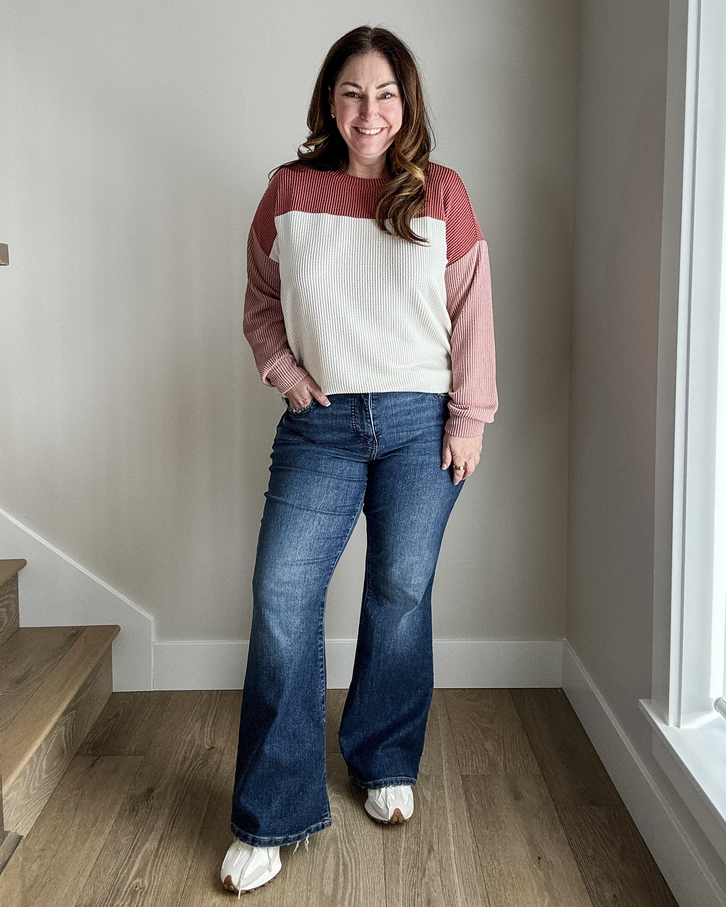 Maurices Everyday Early spring Outfit wearing 14R in jeans, large in top  #mauricesfashion #winterlook #springcasuallook 

 

#LTKSaleAlert #LTKMidsize #LTKOver40