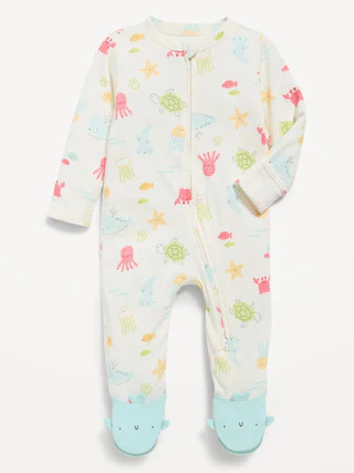 2-Way-Zip Sleep & Play Footed One-Piece for Baby | Old Navy (US)