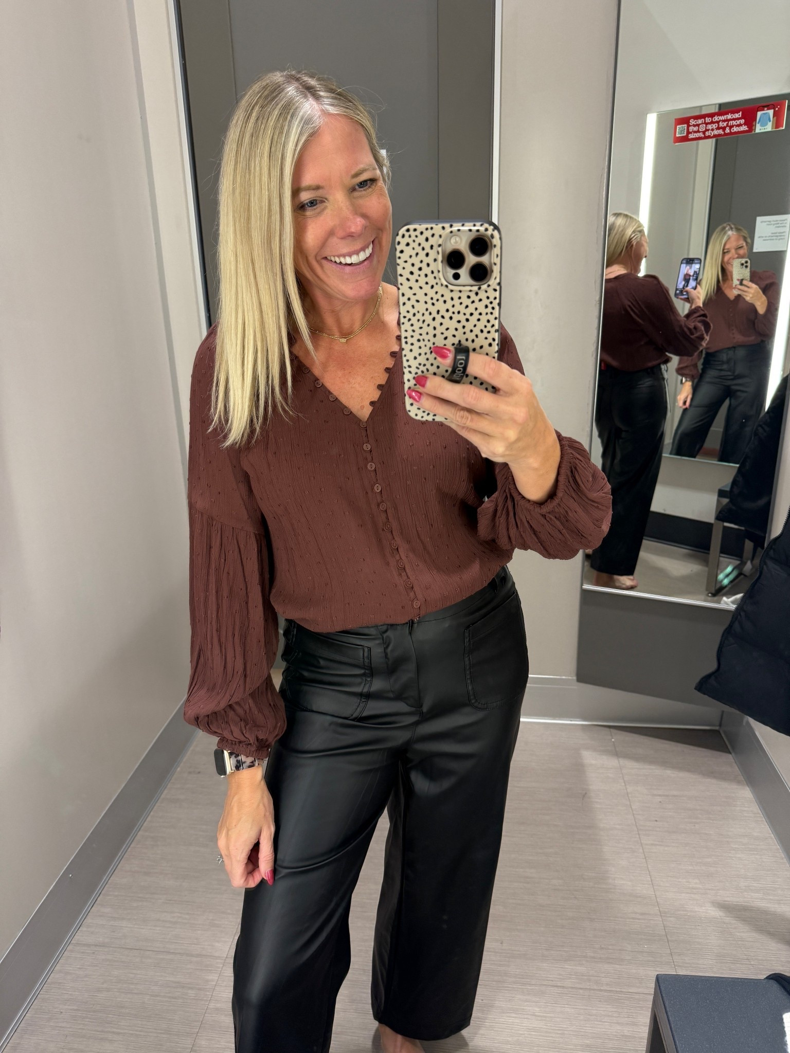 Size XS top and 2 faux leather pants 

#LTKSaleAlert #LTKHoliday #LTKCyberWeek