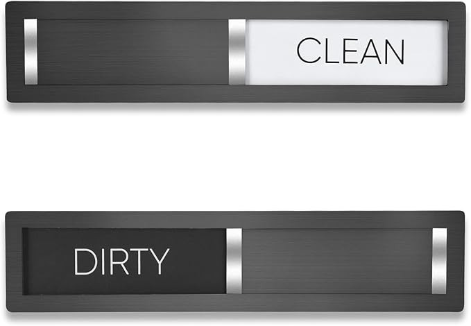 Dishwasher Magnet Clean Dirty Sign, HYF DESIGN Grade 304 Stainless Steel, Non-Scratch/Easy to Rea... | Amazon (US)