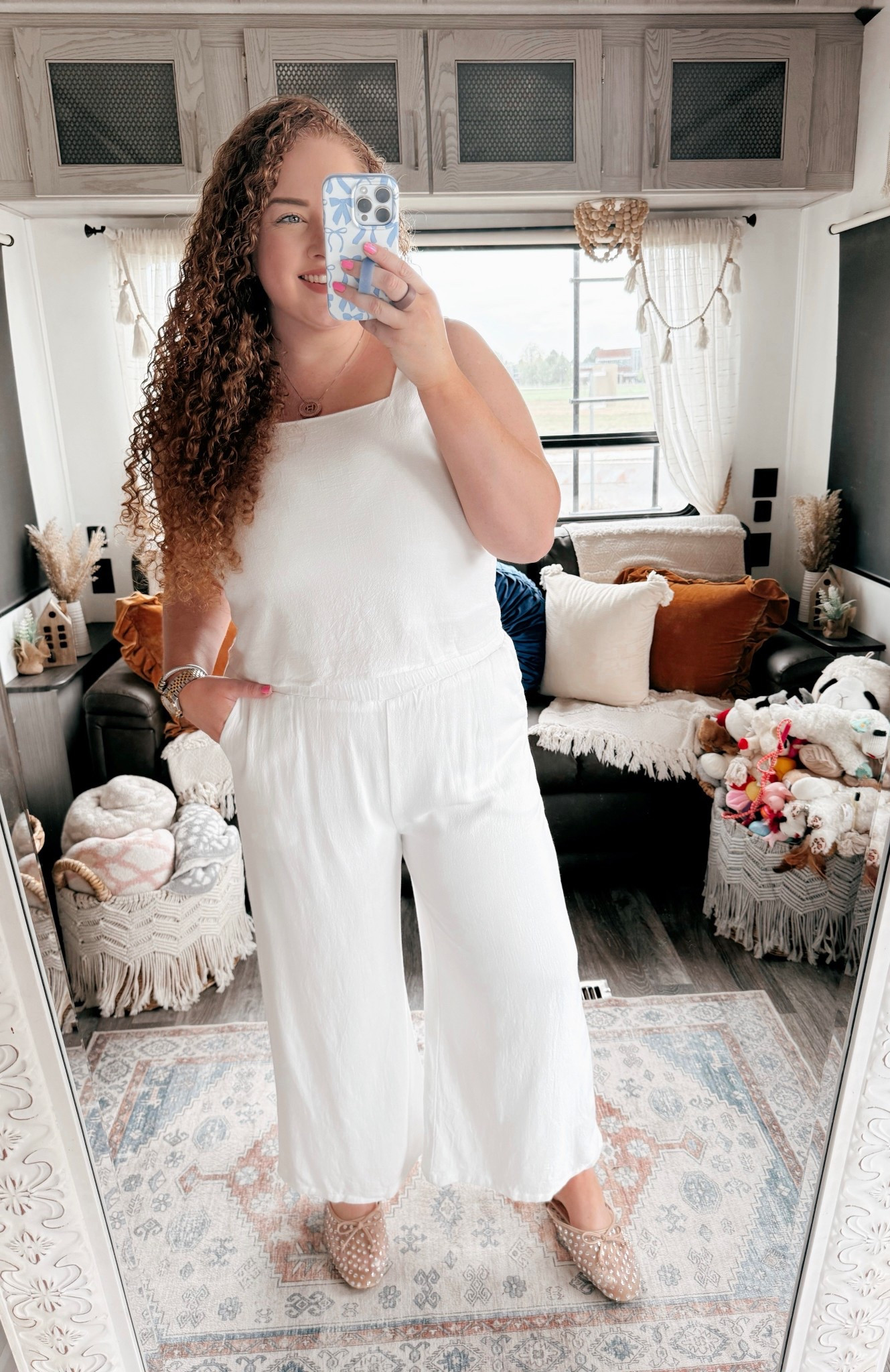 This set is so chic🤍Two pieces, one perfect vibe. ✨two piece set | amazon two piece set | white two piece set | chic two piece set | Amazon white pants set | spring two piece set | summer two piece set | mules | rhinestone mules | casual outfit | Casual outfit inspo | amazon casual outfit | Amazon finds | Amazon fashion | amazon outfit | Amazon look | spring outfit | amazon spring outfit | spring fashion | amazon spring fashion 

#LTKSummerEdit #LTKStyleTip #LTKMidsize