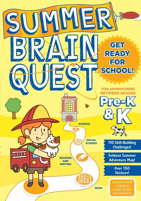 Summer Brain Quest: Between Grades Pre-K & K - Paperback | Walmart (US)