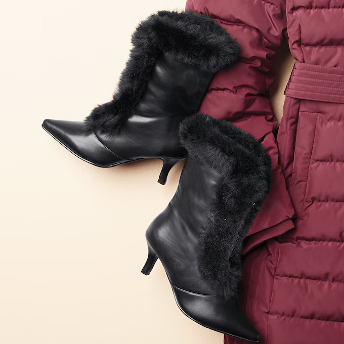 Faux Fur Trim Boot | Ashro