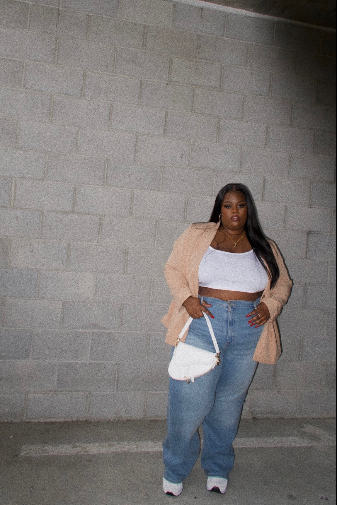 Jacket is in a 4x for an oversized fit.
It’s also from Amazon along with the jeans and the bag. Shoes are from New Balance and top is from Pretty Little Thing. I sized up in the jeans for more of a relaxed fit.

#LTKmidsize #LTKplussize #LTKstyletip