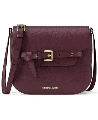 MICHAEL Michael Kors Emilia Small Slip Pockets Saddle Crossbody Bag - Macy's | Macy's