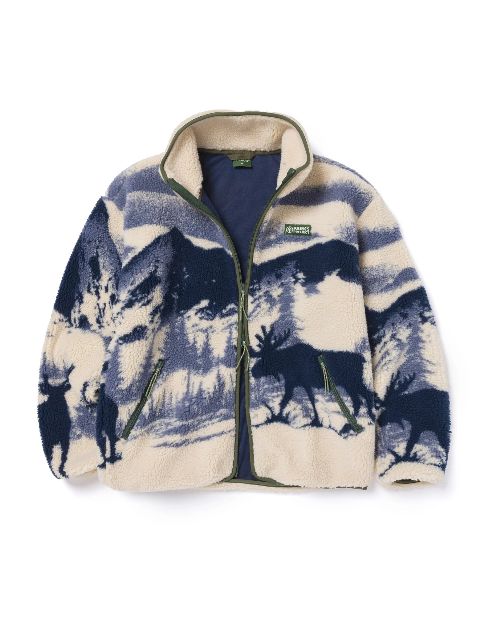 Acadia Moose Full Zip High Pile Fleece | Parks Project