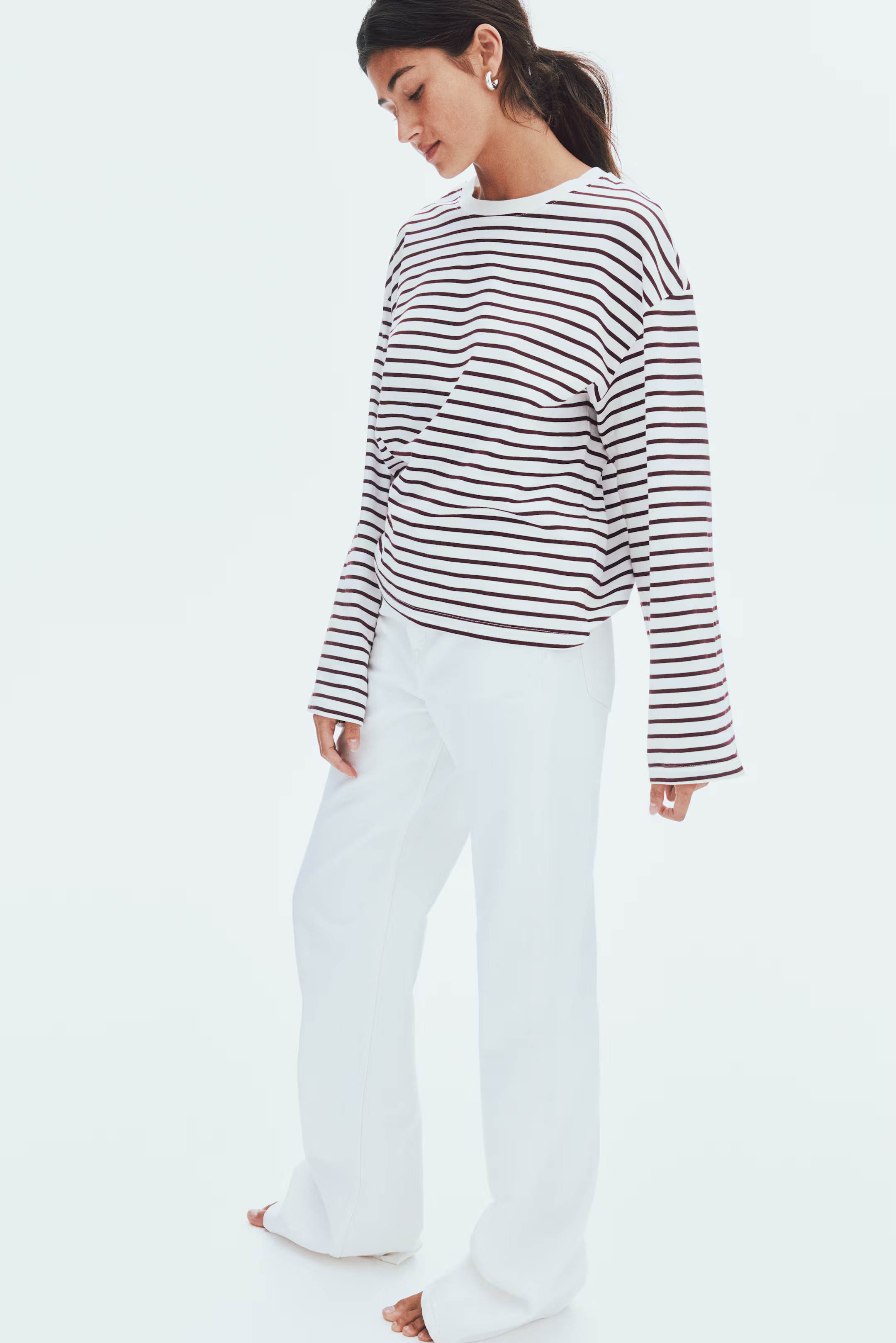 Long-Sleeved Cotton Top | H&M (US + CA)