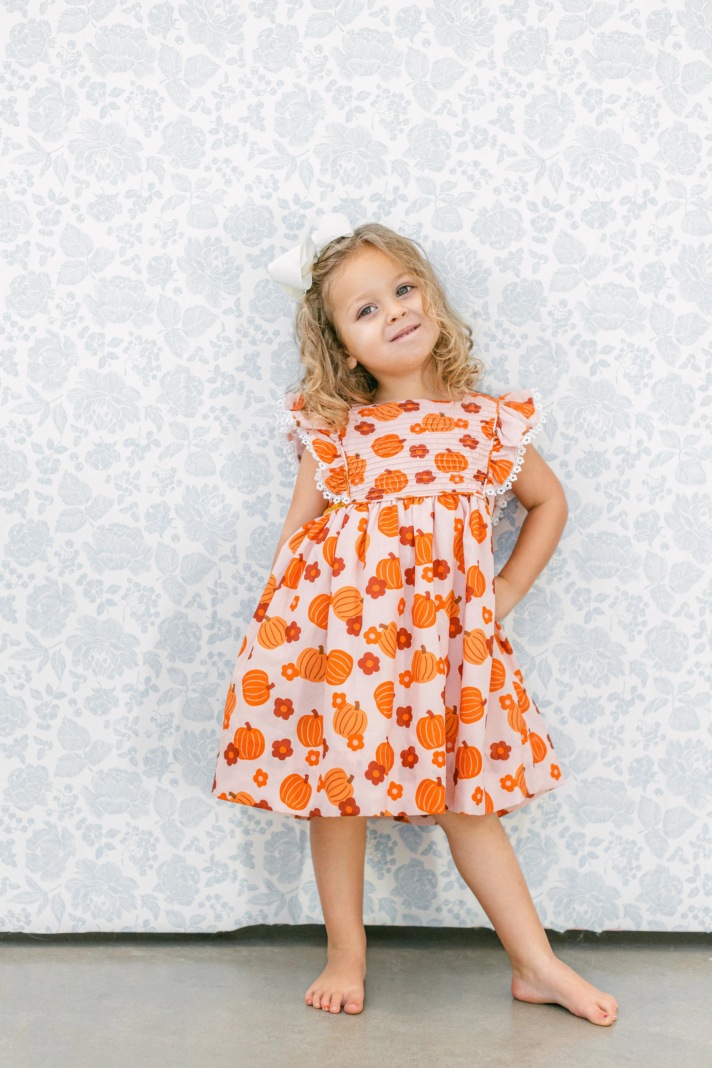 Autumn Pumpkin Dress | Poppy Kids Co