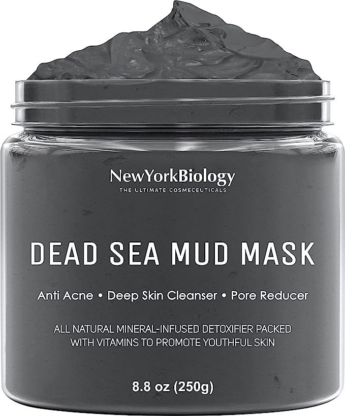 New York Biology Dead Sea Mud Mask for Face and Body - Spa Quality Pore Reducer for Acne, Blackhe... | Amazon (US)