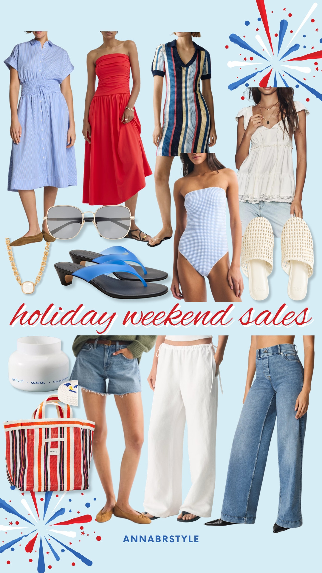 I’ve rounded up the best holiday weekend sales all in one place! From dresses and swimsuits to denim, sandals, and home favorites, these are the deals I’m shopping before they’re gone.

Holiday weekend sales, Fourth of July sales, Summer sale, Vacation outfits, Summer dresses, Swimsuits, Wide leg jeans, Linen pants, Sandals, Amazon fashion, Best deals, annabrstyle

#LTKSeasonal #LTKOver40 #LTKSwim