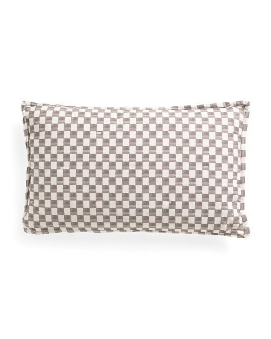 14x24 Oblong Checkered Pillow | TJ Maxx