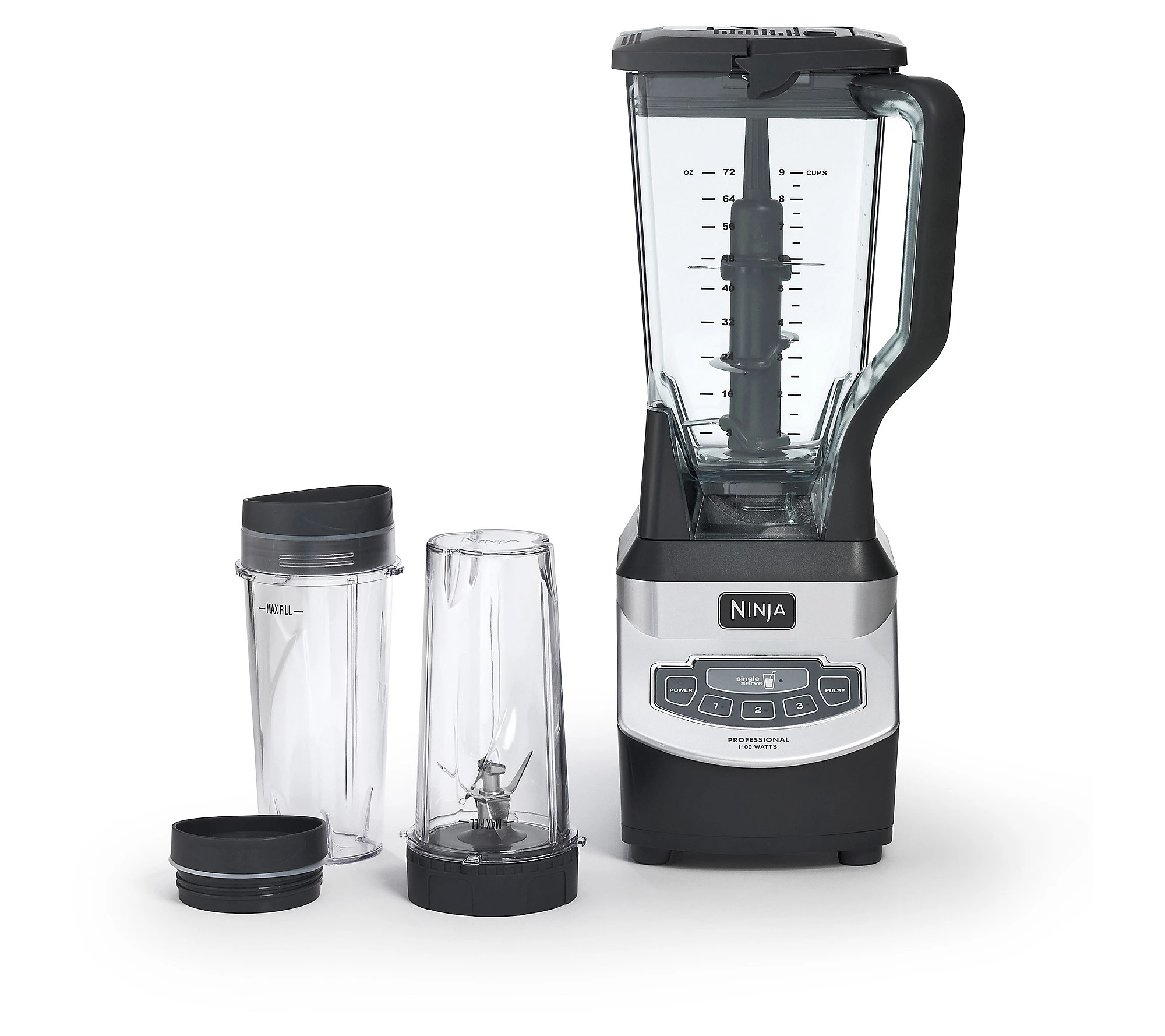 Ninja Professional Blender with Single Serve Nu tri Ninja | QVC