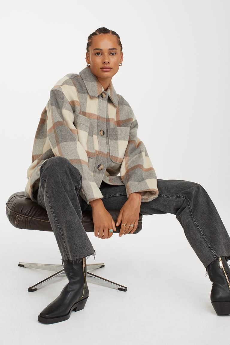 Oversized Shirt Jacket | H&M (US + CA)