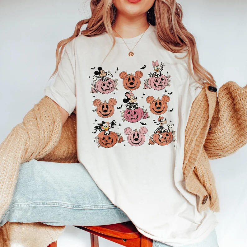Vintage Mickey and Friends Halloween Shirt Disney Pumpkins - Etsy | Etsy (US)
