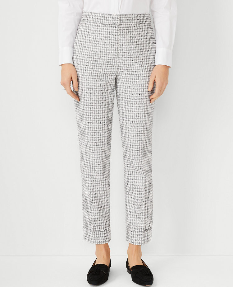 The Houndstooth High Waist Ankle Pant | Ann Taylor (US)