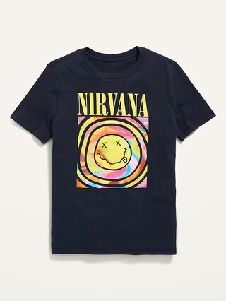Nirvana™ Gender-Neutral Graphic T-Shirt for Kids | Old Navy (US)