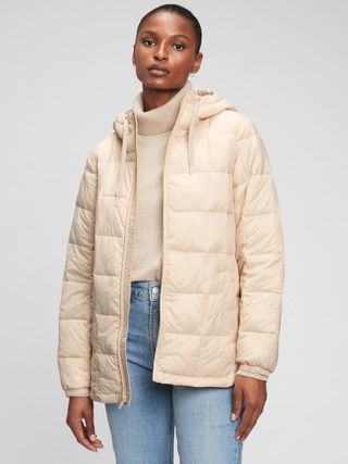 100% Recycled Nylon Relaxed Lightweight Puffer Jacket | Gap (US)