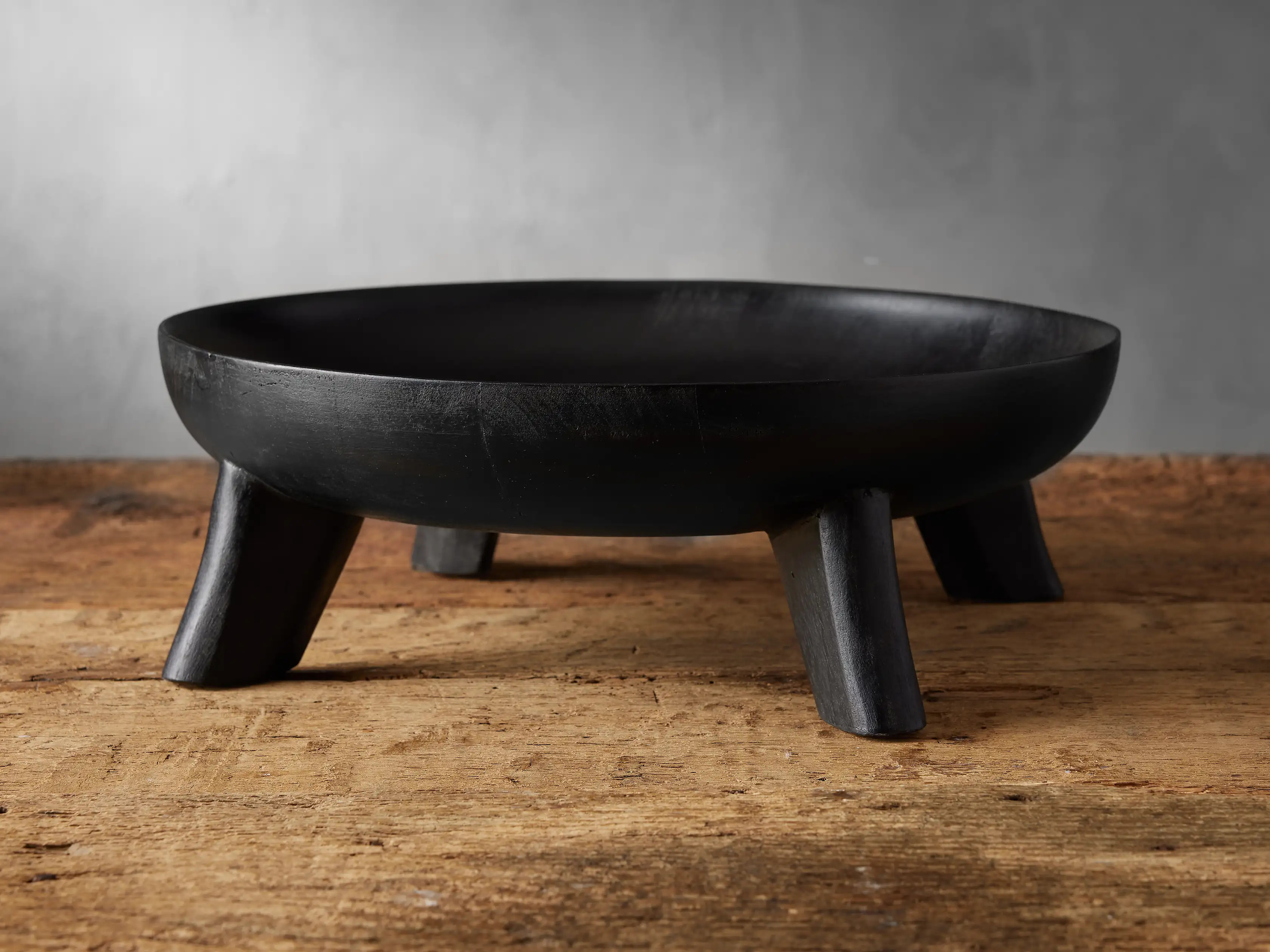Footed Black Bowl | Arhaus | Arhaus