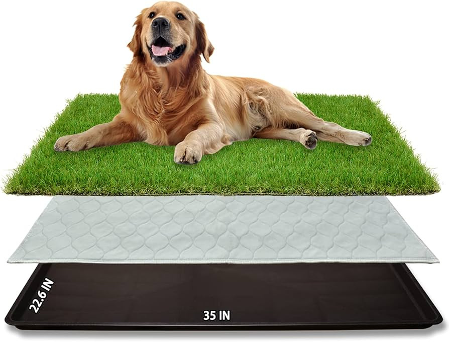 Dog Grass Large Patch Potty, Artificial Dog Grass Bathroom Turf for Pet Training, Washable Puppy ... | Amazon (US)