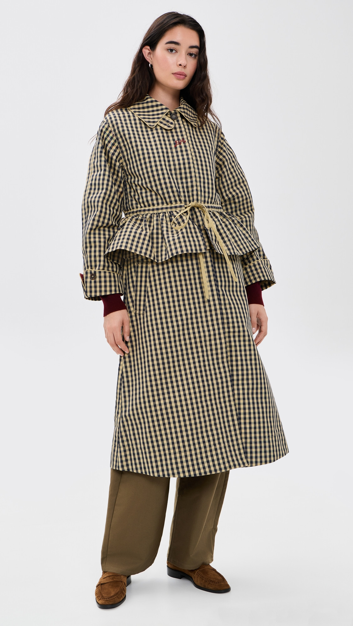 Damson Madder Myrtle Trench Coat Navy 4 | Shopbop