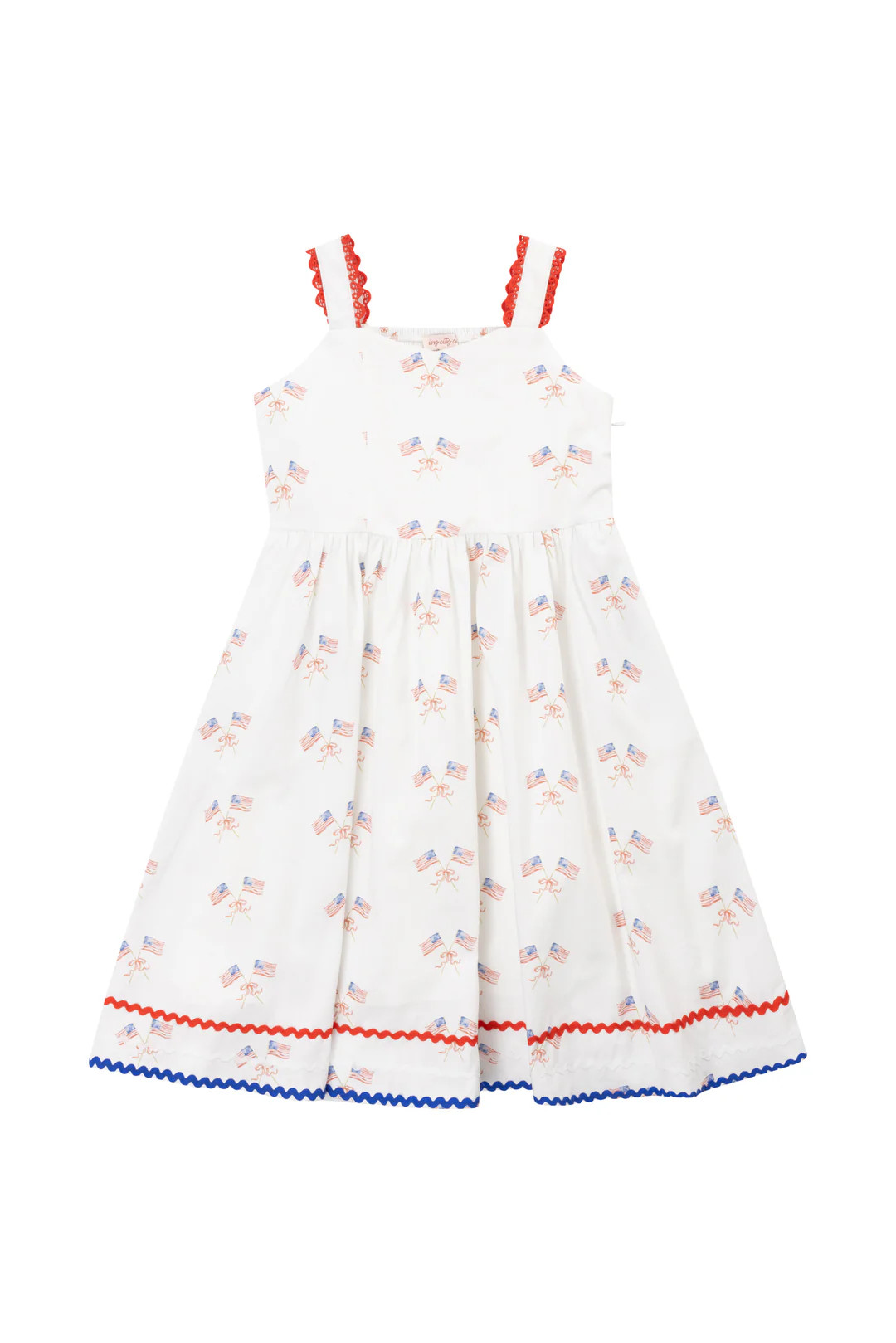 Mini Star Spangled Dress in White | Ivy City Co