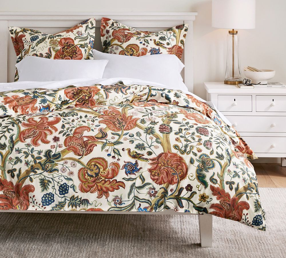 Eleanor Palempore Percale Duvet Cover | Pottery Barn (US)