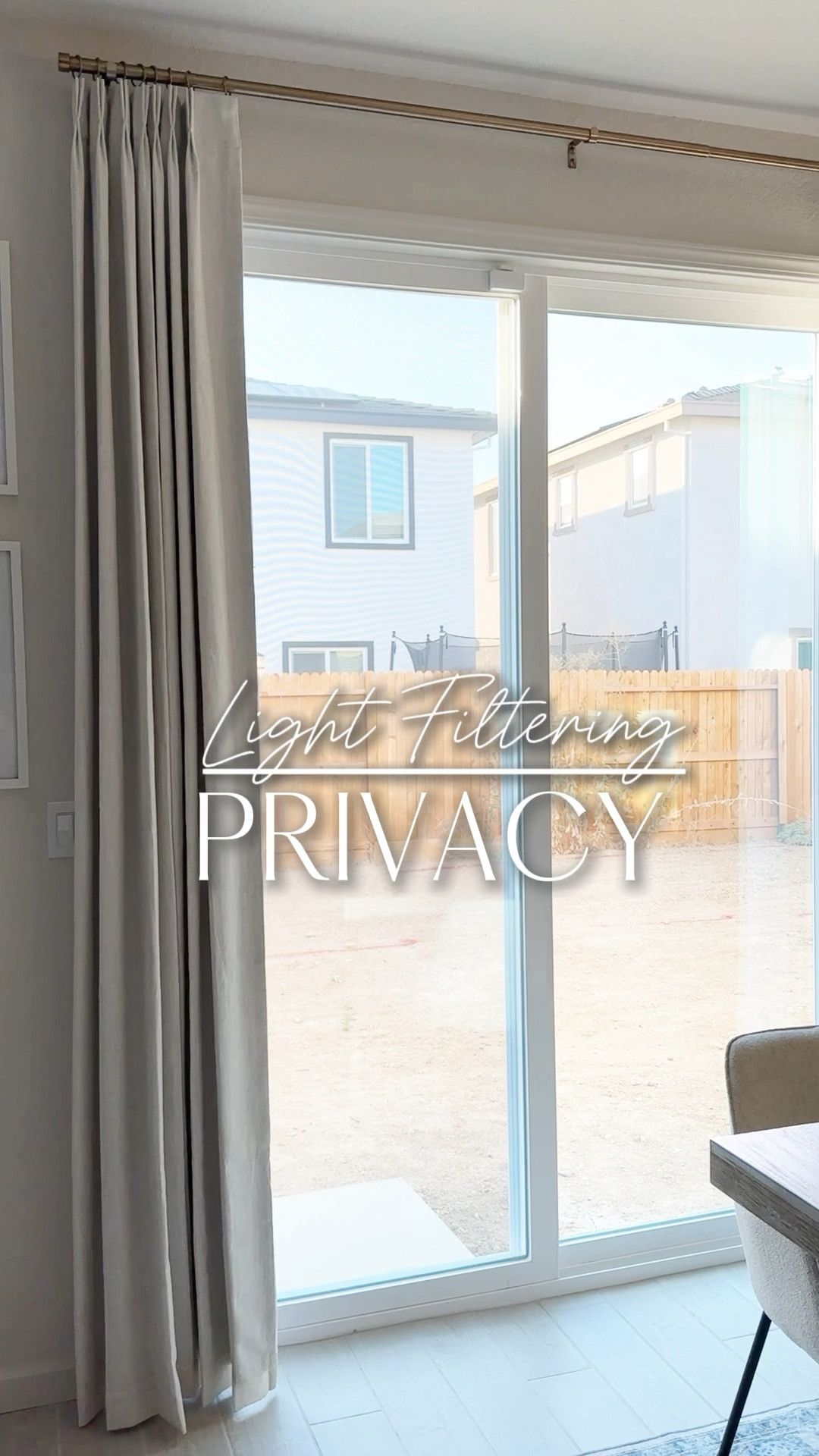 Found an affordable window treatment solution for our sliding doors. Filters the light and provides privacy! 

#LTKHome