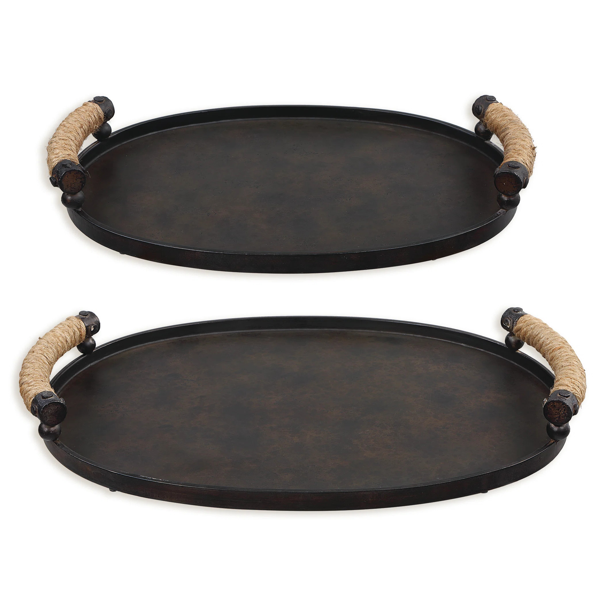Longshore Tides Arsal Metal Tray - Set of 2 | Wayfair | Wayfair North America