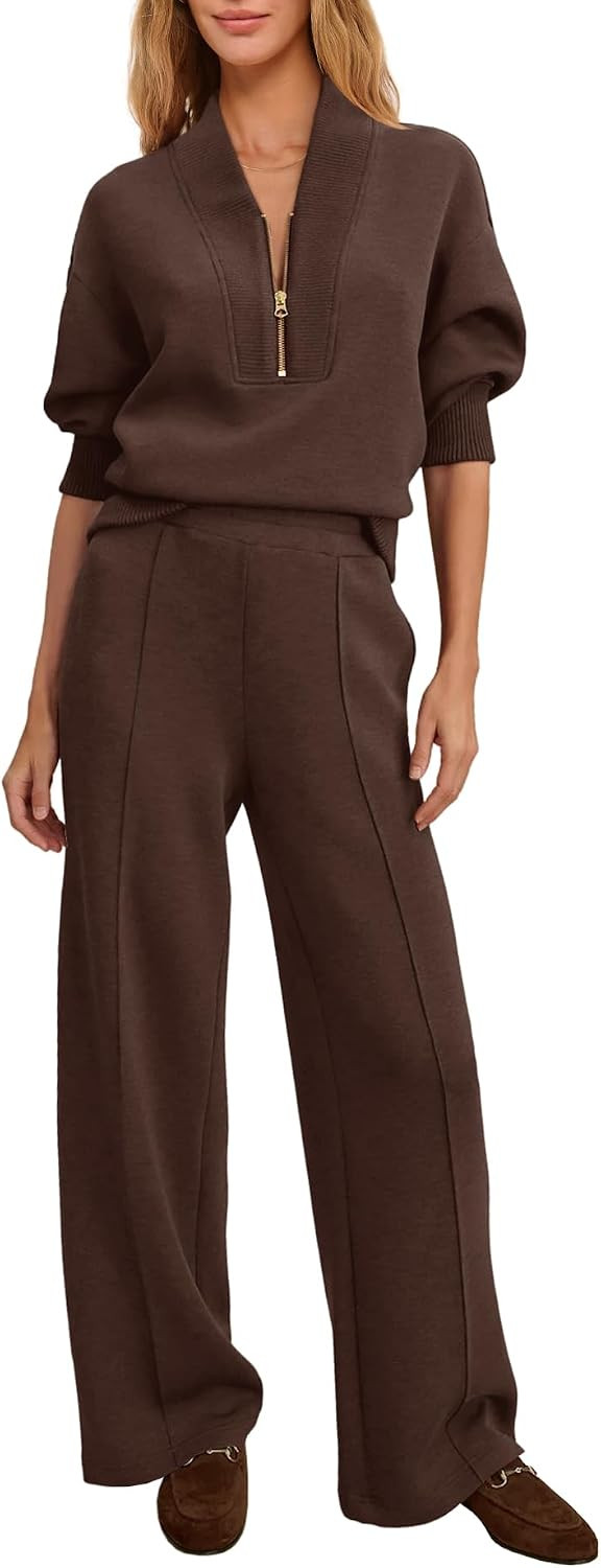 Yanekop Womens Sweatsuits 2 Piece Set Fall Airport Travel Outfit | Amazon (US)