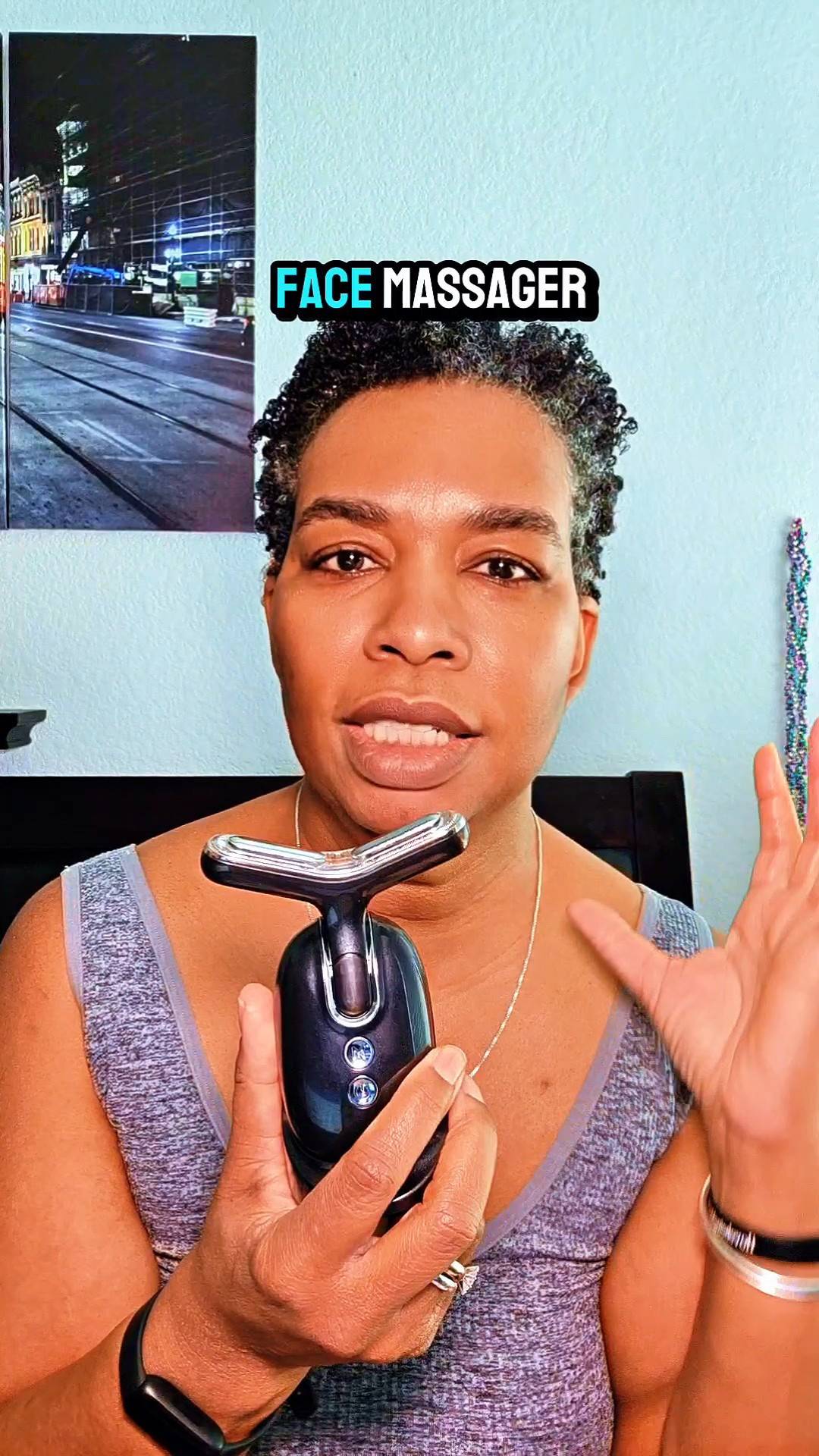 RF BEAUTY TOOL, Neck Face Massager Device for face moisturizers, lifting and face sculpting. #amazonbeauty #beautytool #makeup #skincare#LTKGiftGuide #LTKover40 #LTKbeauty

