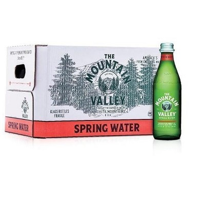 Mountain Valley Spring Water Glass Bottle 33.8 Ounces - 12 Pack | Target