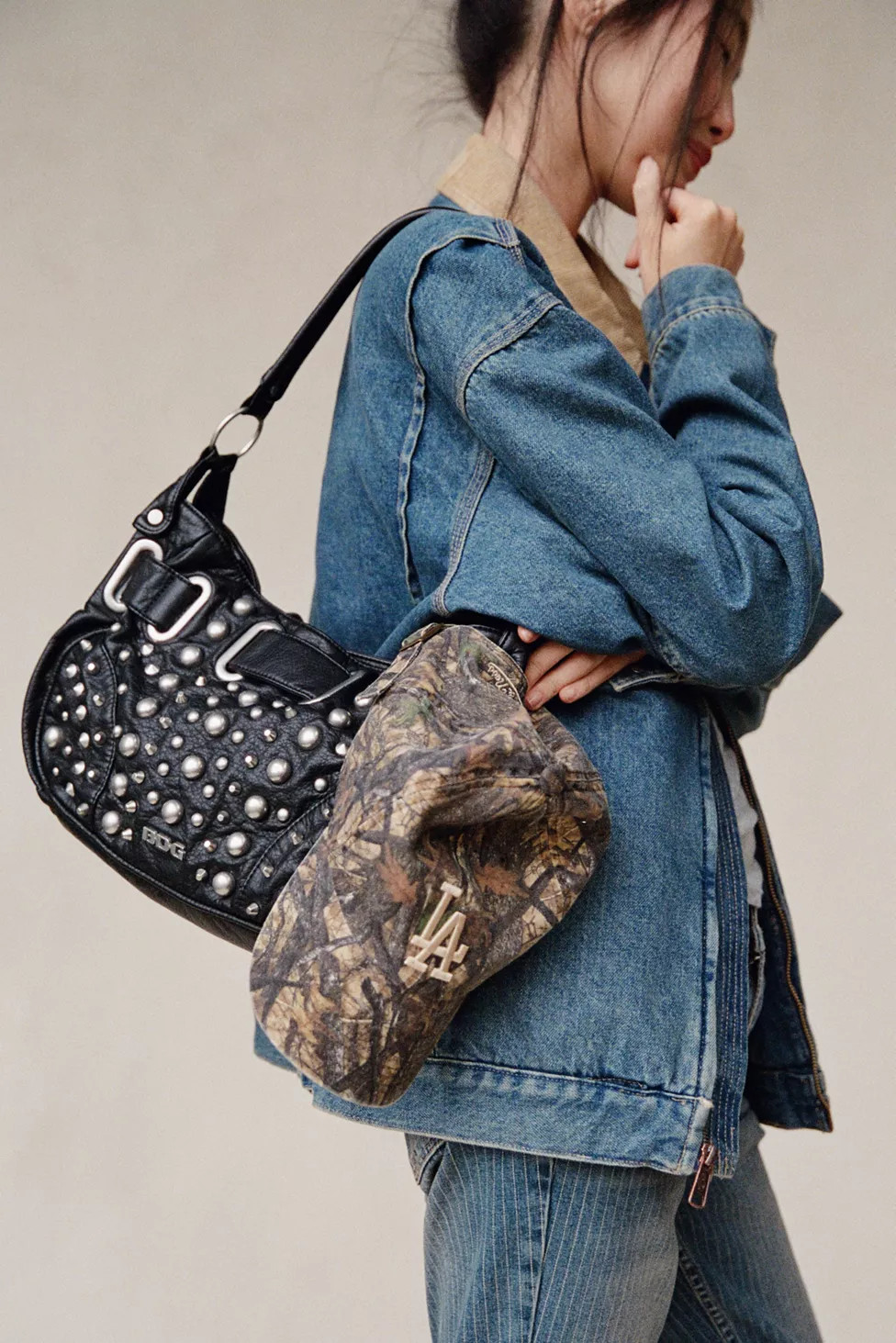 BDG Sonny Studded Hobo Bag | Urban Outfitters (US and RoW)
