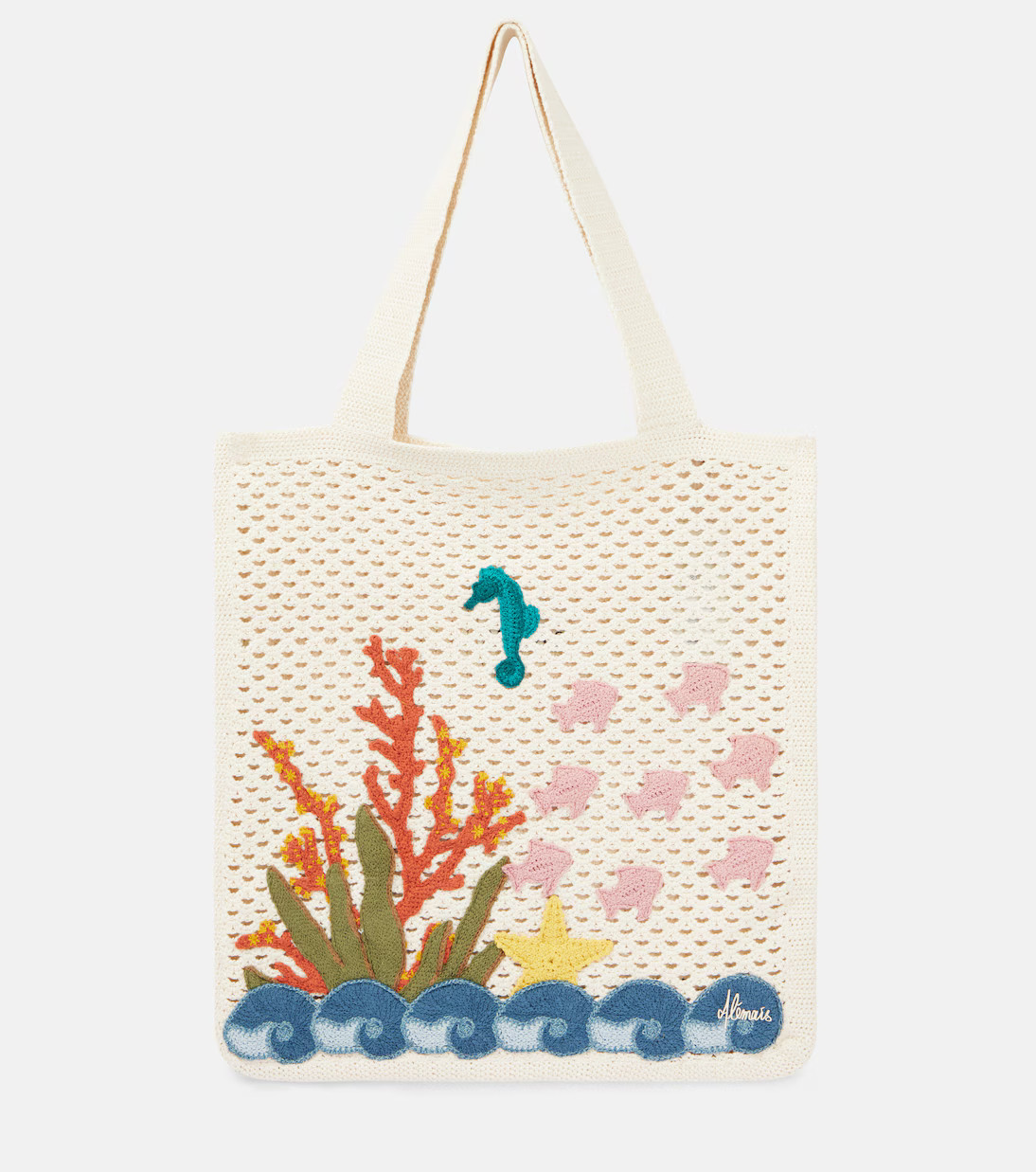 Splash appliqué crochet tote bag | Mytheresa (US/CA)