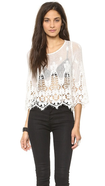 Leo Bell Sleeved Top | Shopbop