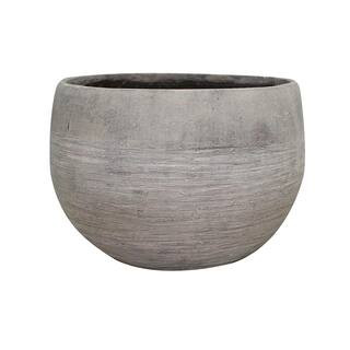 Southern Patio Unearthed Large 16 in. x 11 in. 24 qt. Fiberglass Bowl Indoor/Outdoor Planter GRC-... | The Home Depot