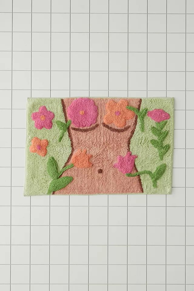 Nude Garden Bath Mat | Urban Outfitters (US and RoW)