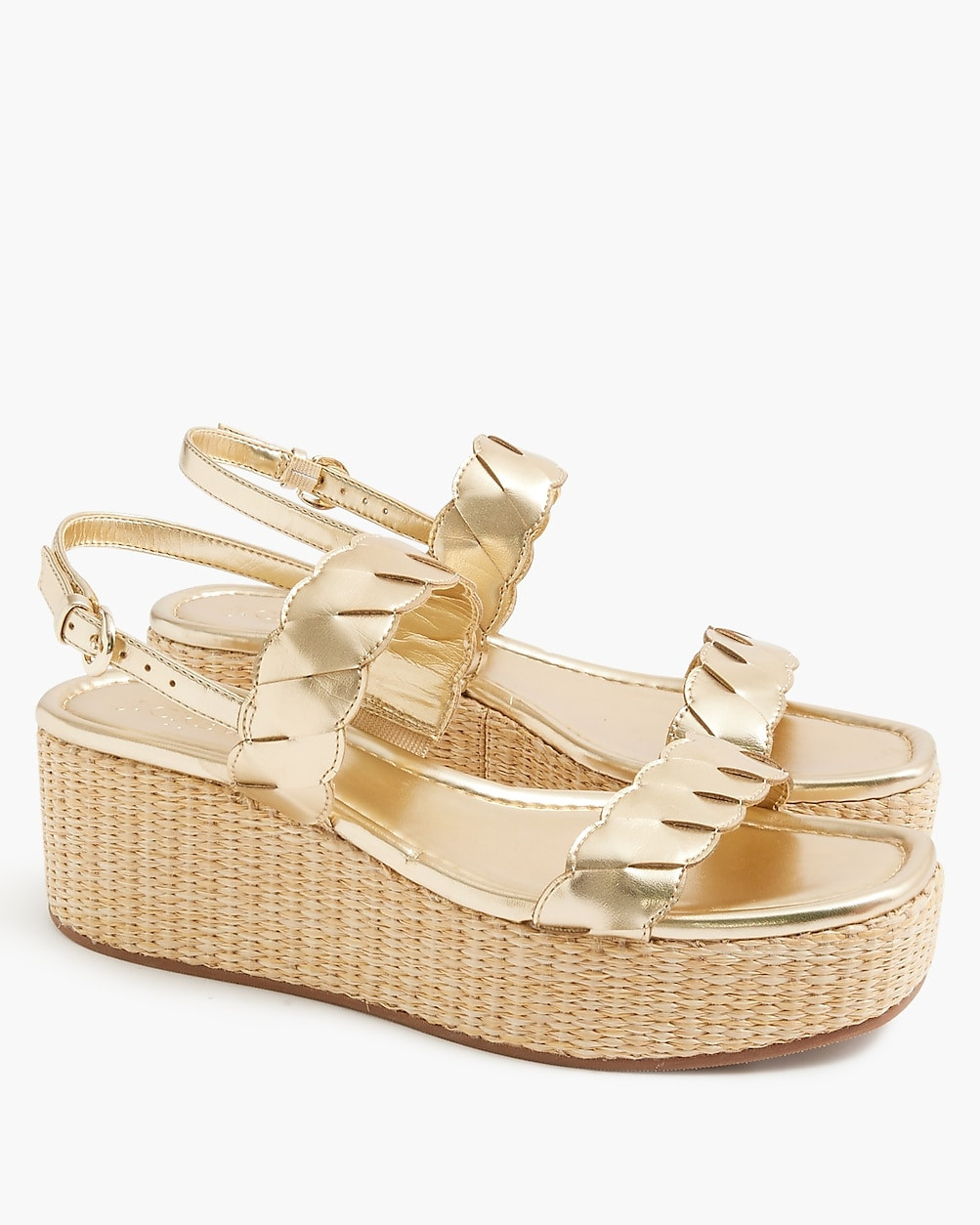 Braided wedge sandals | J.Crew Factory