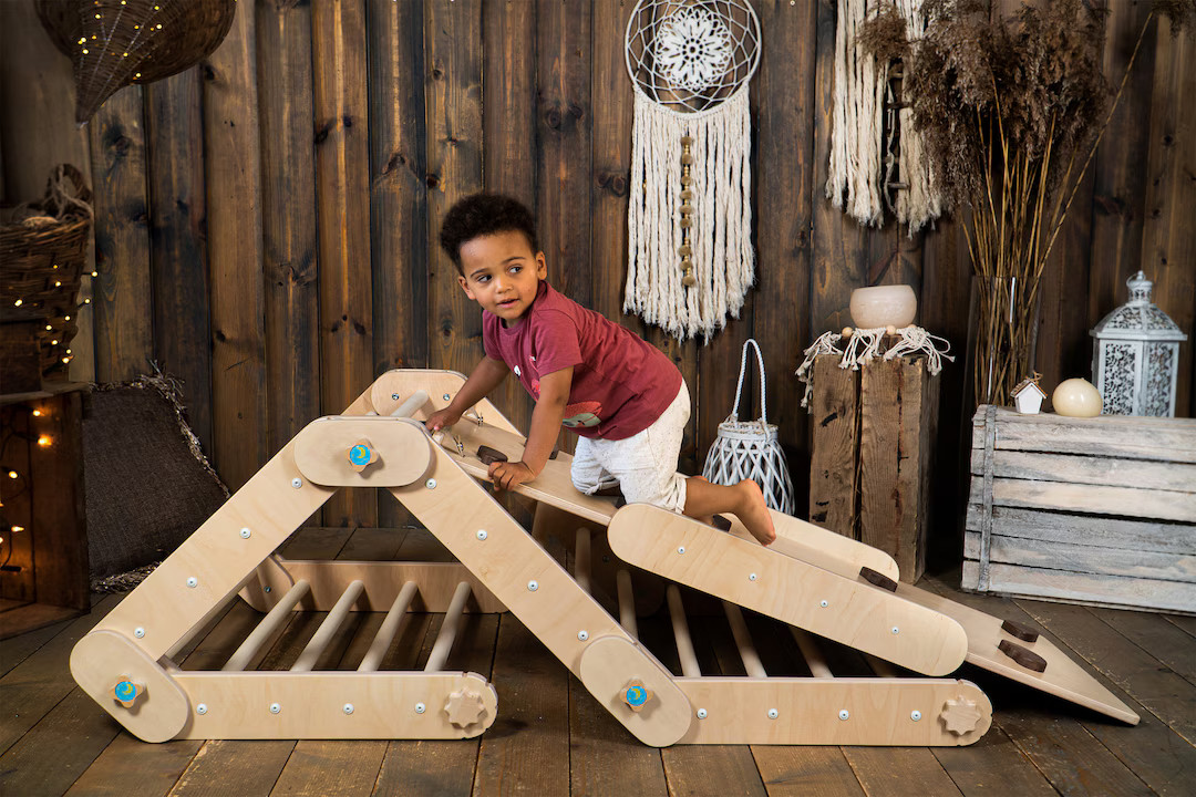 HAPPYMOON® NATURAL CLIMBER With Ramp Transformable Triangle - Etsy | Etsy (US)