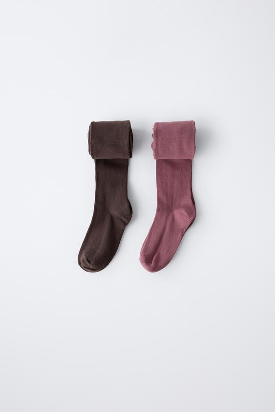 TWO-PACK OF PLAIN TIGHTS | Zara US