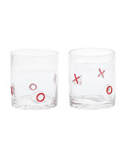 Set Of 2 Xo Double Old Fashioned Glasses | TJ Maxx