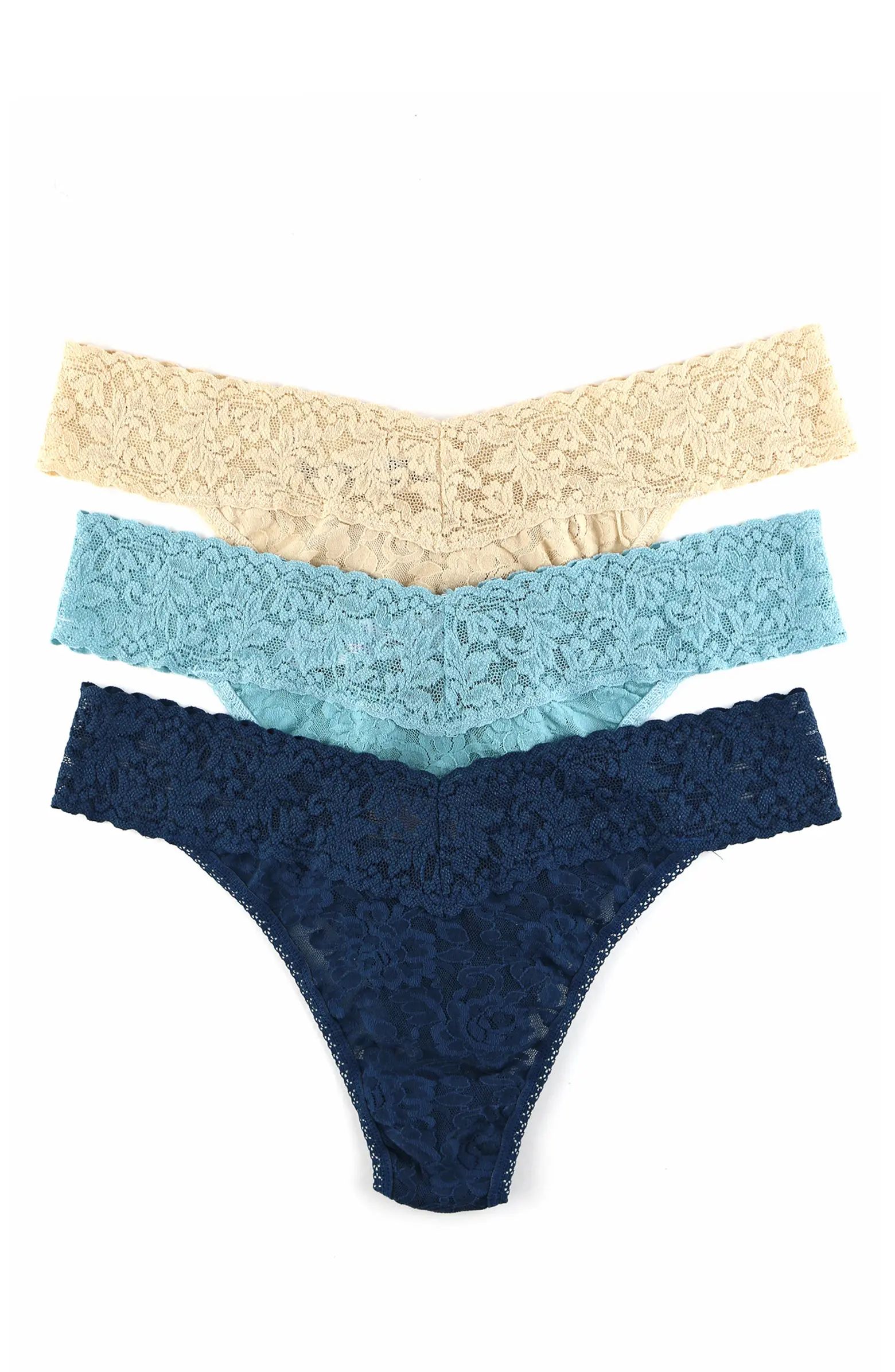 Hanky Panky Assorted 3-Pack Original Rise Thong Gift Set | Nordstrom | Nordstrom